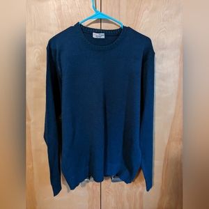 Blue knit sweater